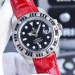 Copy Rolex Submariner Date Watch 40mm - Black Diamond Bezel 